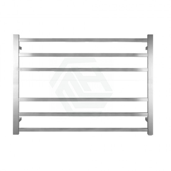 600Hx850Wx120D Square Chrome Electric Heated Towel Rack 6 Bars